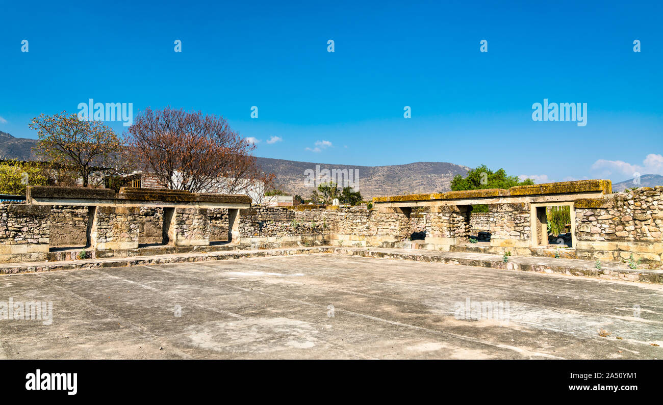 Mitla sito archeologico di Oaxaca, Messico Foto Stock
