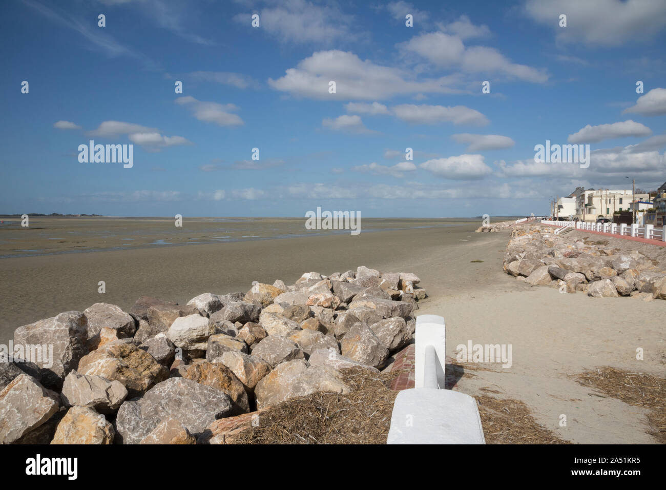 La Somme estuario a Le Crotoy, Picardia Foto Stock