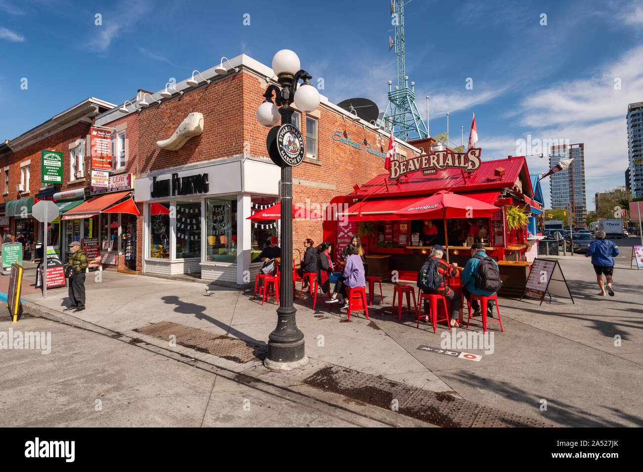 Ottawa, CA - 9 Ottobre 2019: Beavertails shop in William Street vicino a Byward Mercato Coperto Foto Stock