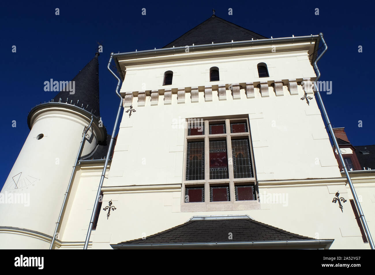 Andrássy castello, Tiszadob, Szabolcs-Szatmár-Bereg contea, Ungheria, Magyarország, Europa Foto Stock