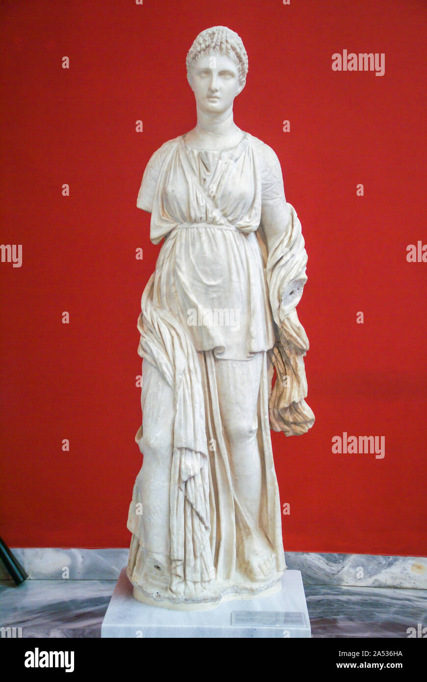 Statua di Artemis. Museo Archeologico Nazionale - Atene, Grecia Foto Stock