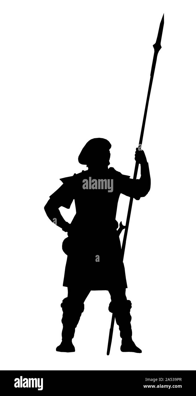 Un coraggioso highlander. Il guerriero scozzese disegno. Fantasy figura. Foto Stock Un coraggioso highlander. Il guerriero scozzese disegno. Fantasy figura. Foto Stock