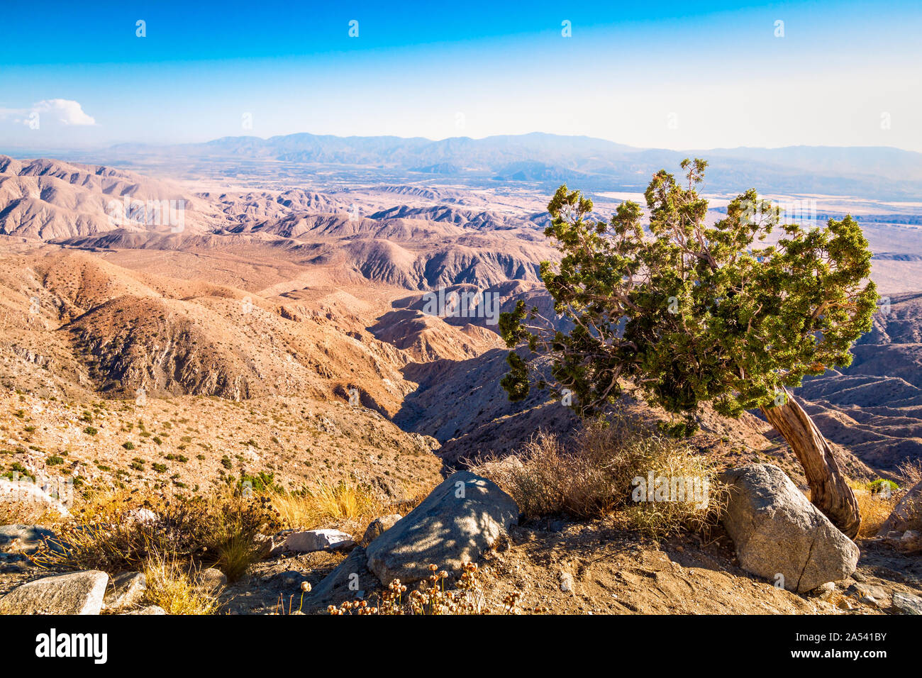 Vista panoramica della Valle di Coachella Foto Stock