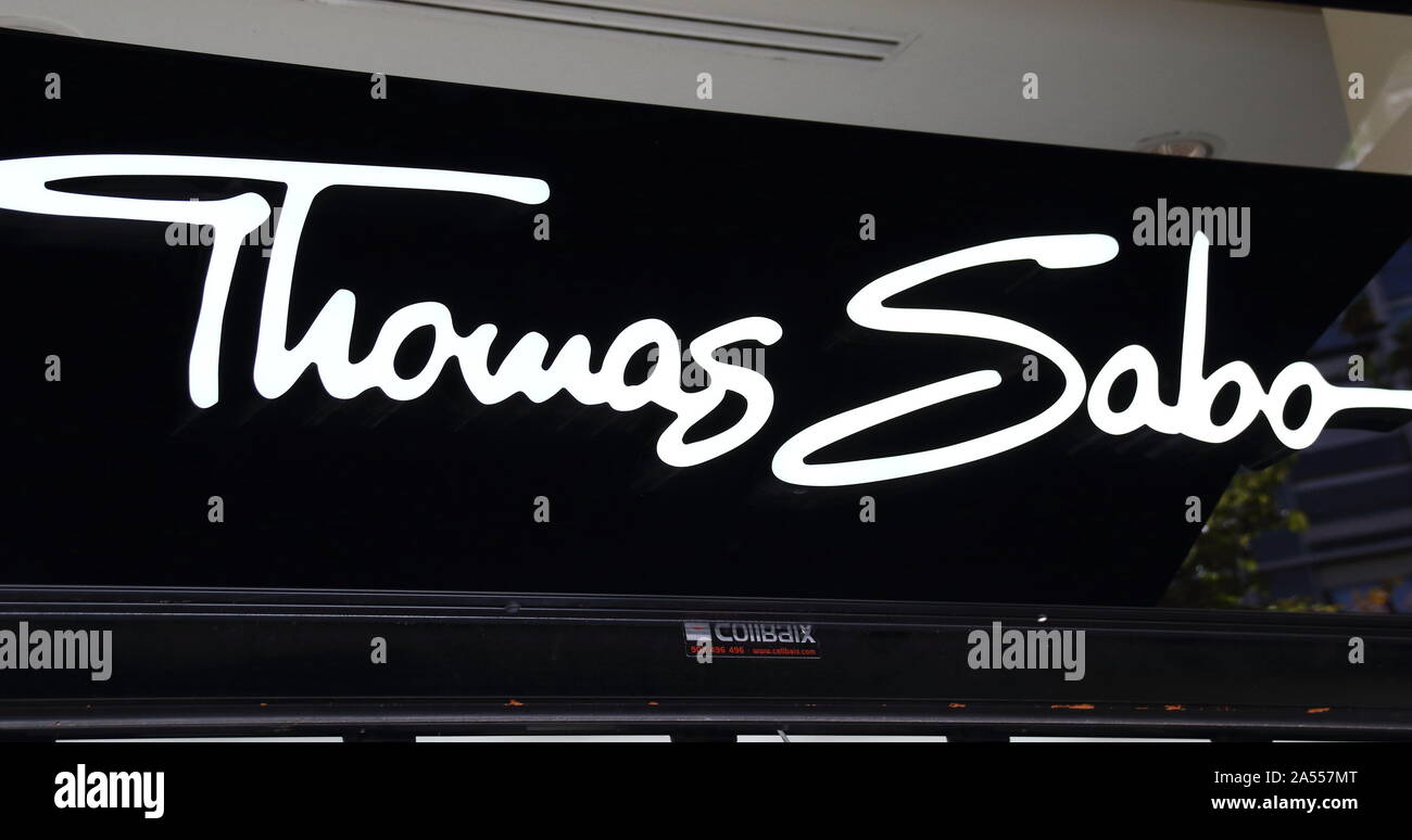 Thomas Sabo store visto a Barcellona. Foto Stock