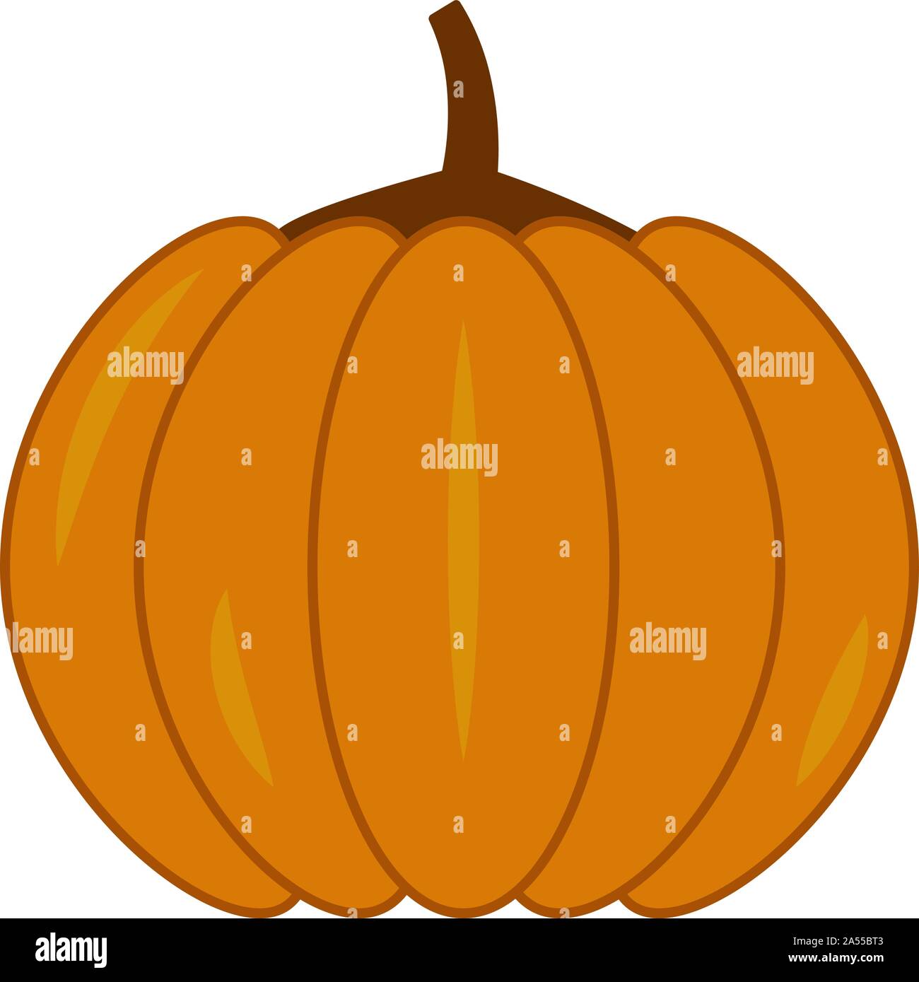 Arancione Zucca di Halloween vacanze d'autunno. Illustrazione di raccolto concept Illustrazione Vettoriale