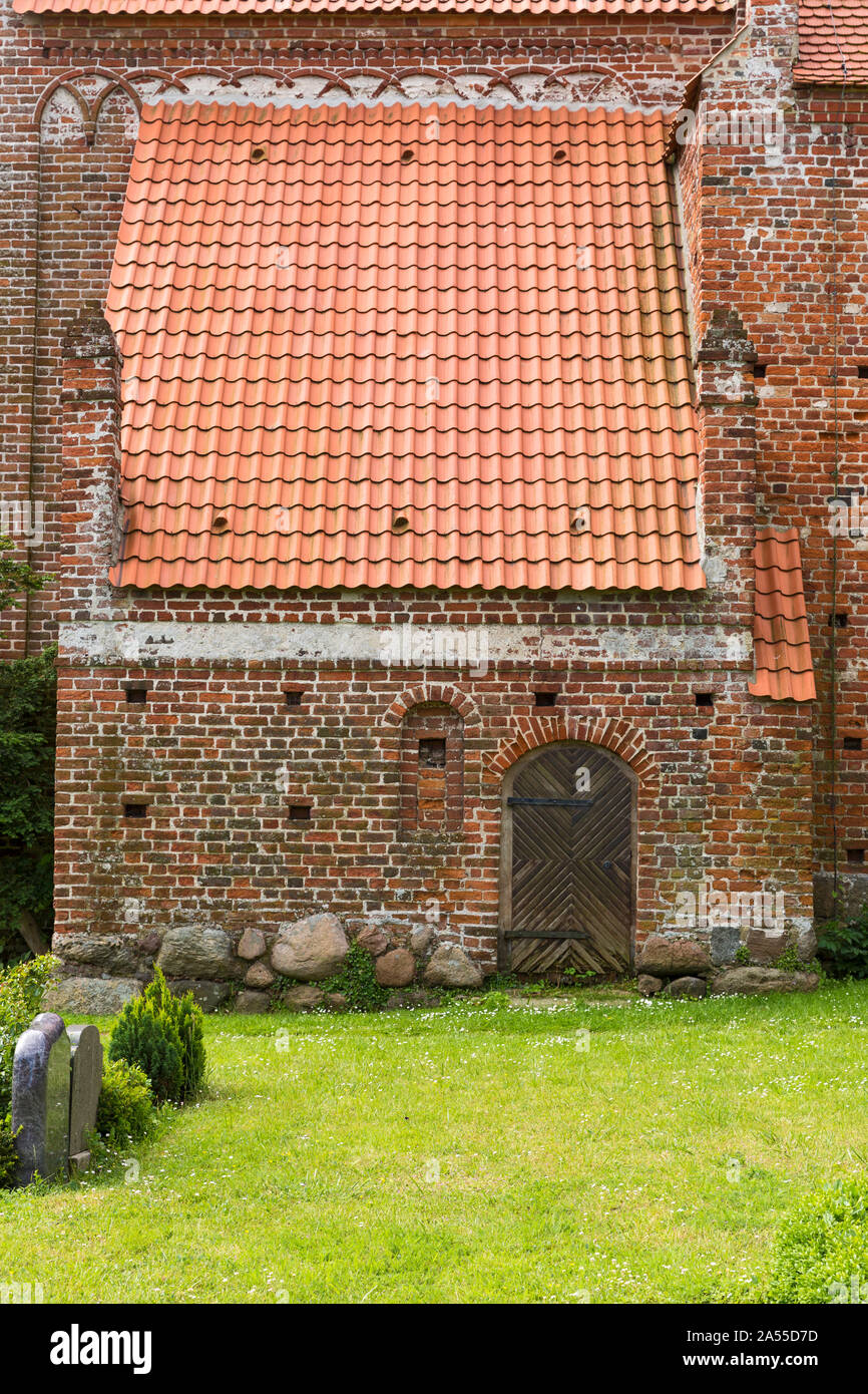 Ruegen, Schaprode, Johanniskirche, dettaglio Foto Stock