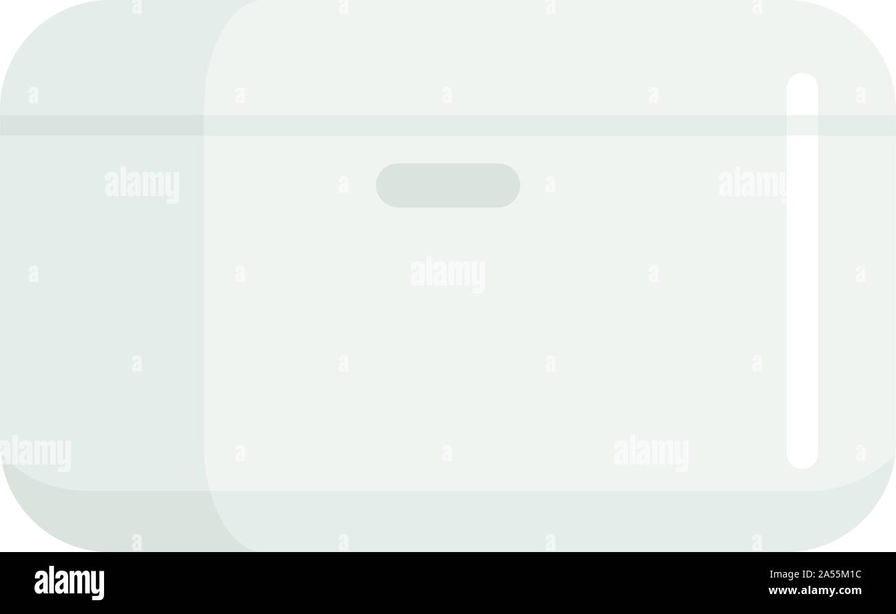 Home smart icona altoparlante. Illustrazione piana di casa smart altoparlante Icona vettoriali per il web design Illustrazione Vettoriale