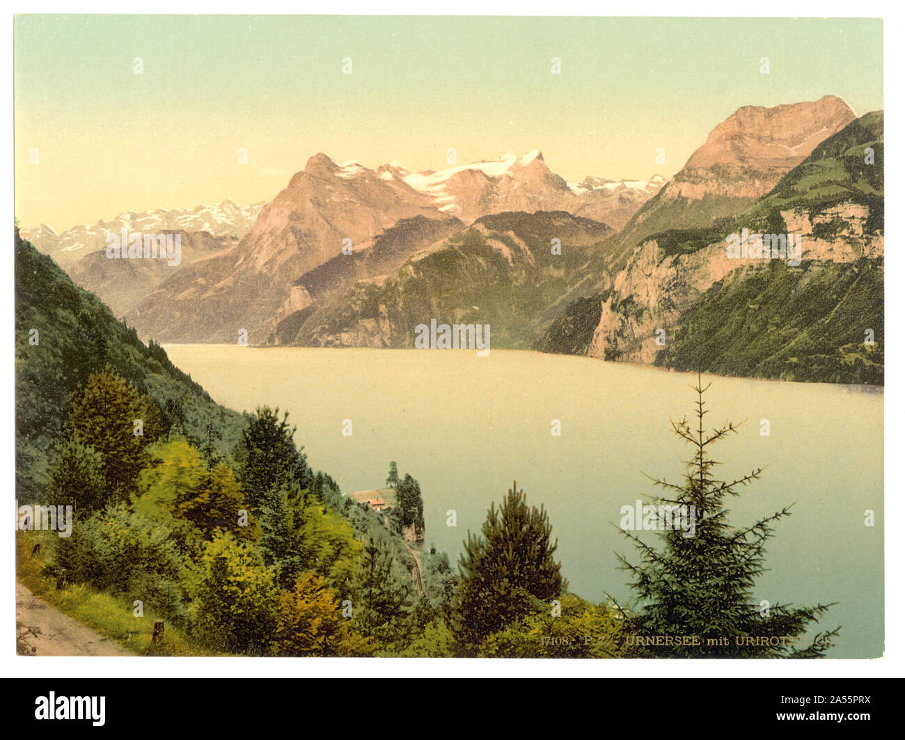 Urnersee e Urirotstock, il Lago di Lucerna, Svizzera Foto Stock