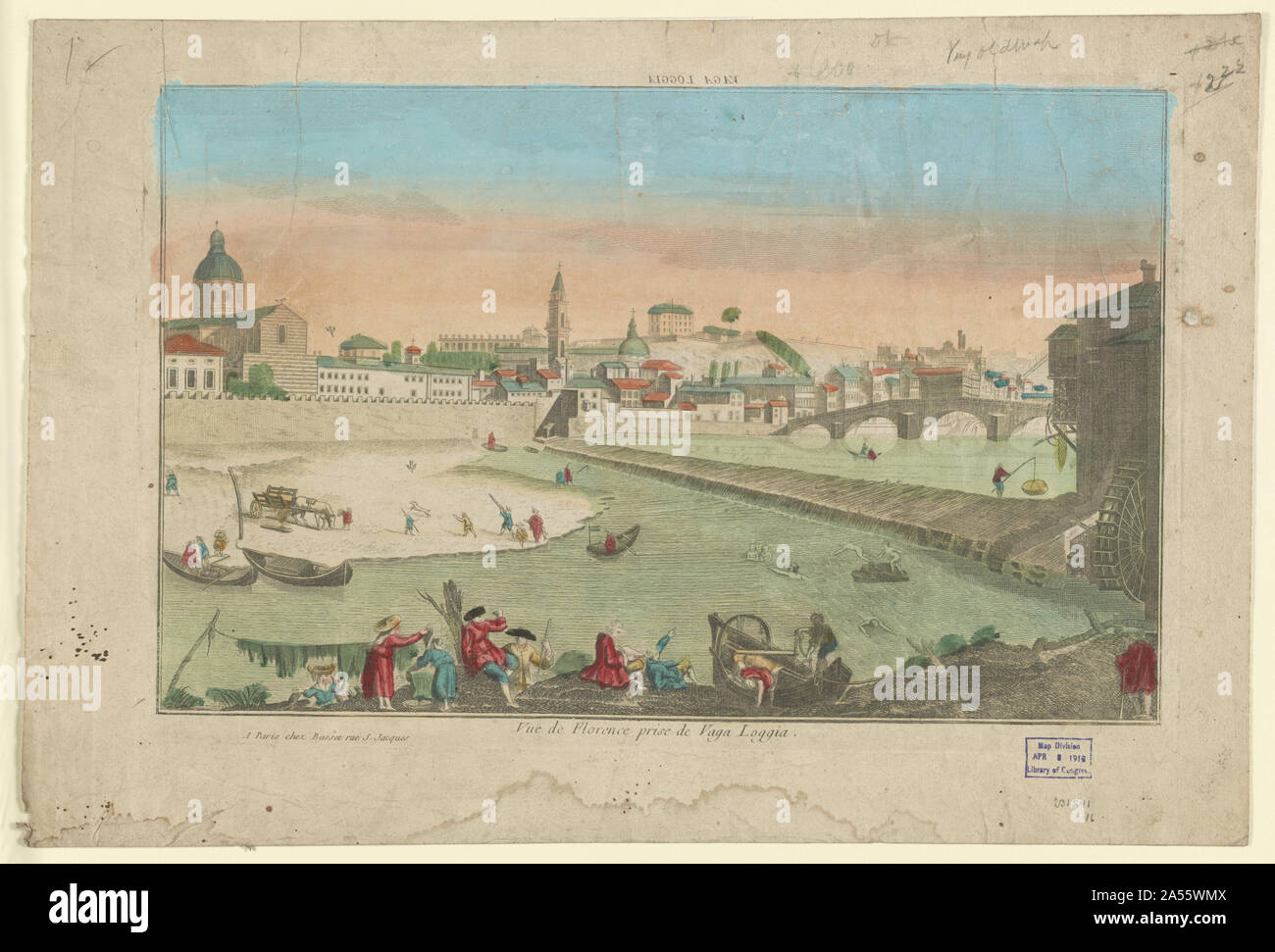 Vaga Loggia. Vue de Firenze prise de vaga loggia Foto Stock