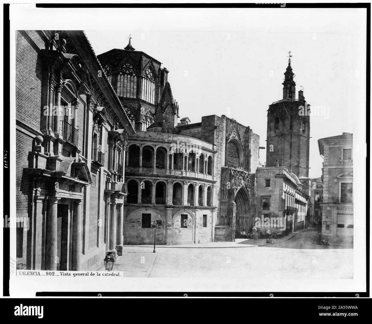 Valencia. Vista generale de la Catedral Foto Stock