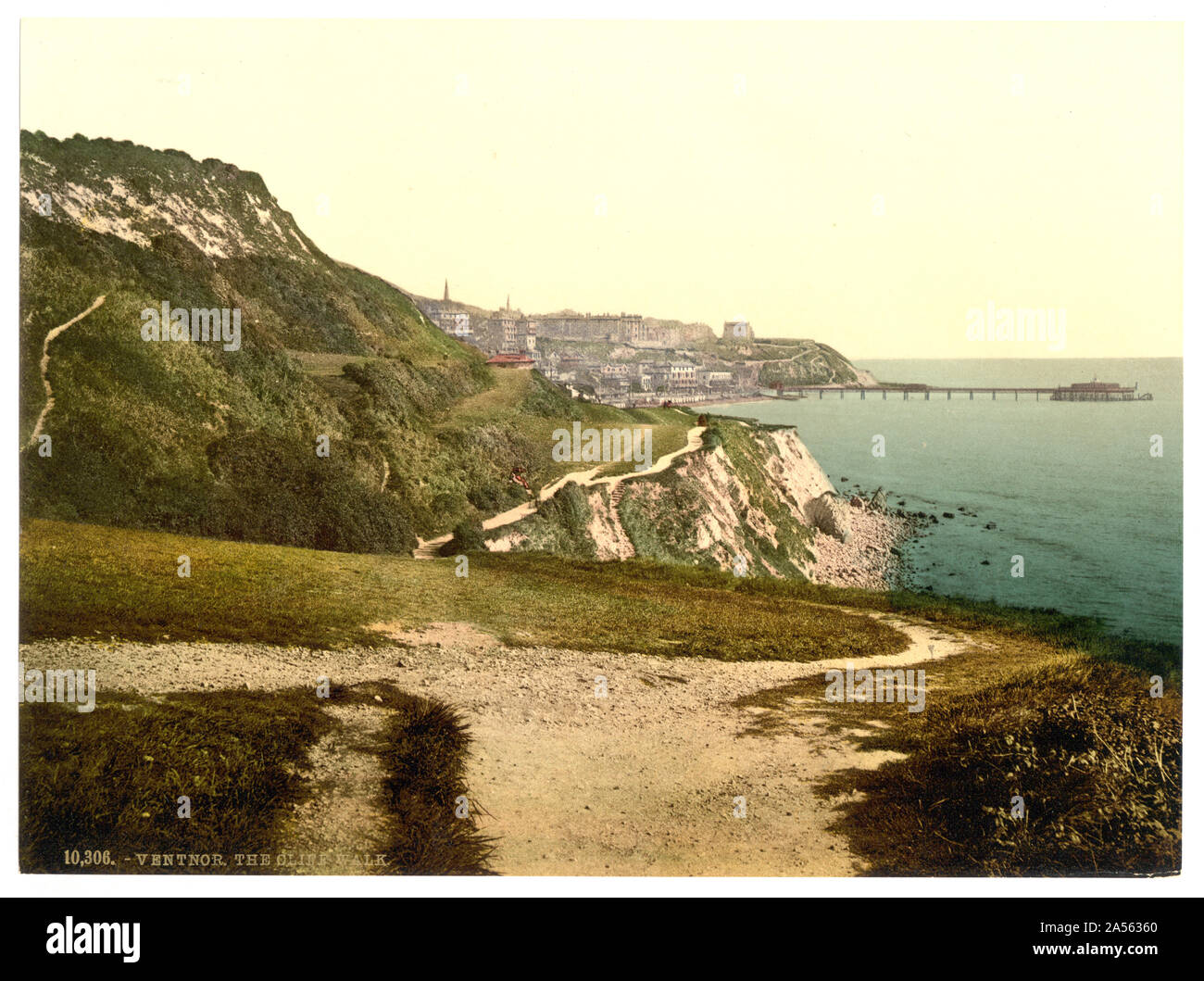 Ventnor, Cliff Walk, Isola di Wight in Inghilterra Foto Stock