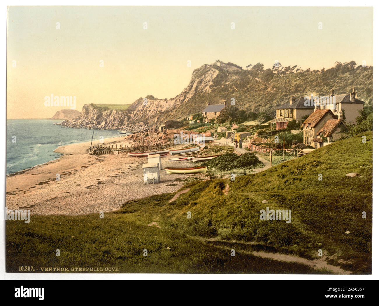 Ventnor, Steephill Cove, Isola di Wight in Inghilterra Foto Stock