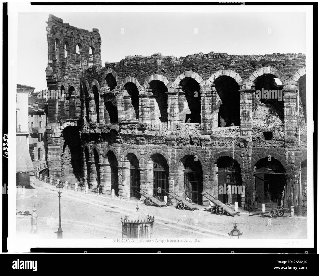 Verona. Anfiteatro romano, A.D. 81 Foto Stock