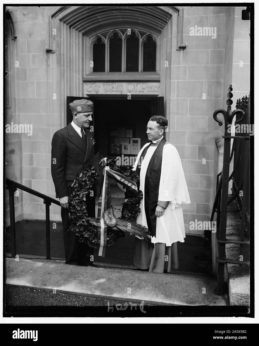 I veterani delle guerre straniere. F.D. Michka presso Cathedral Foto Stock