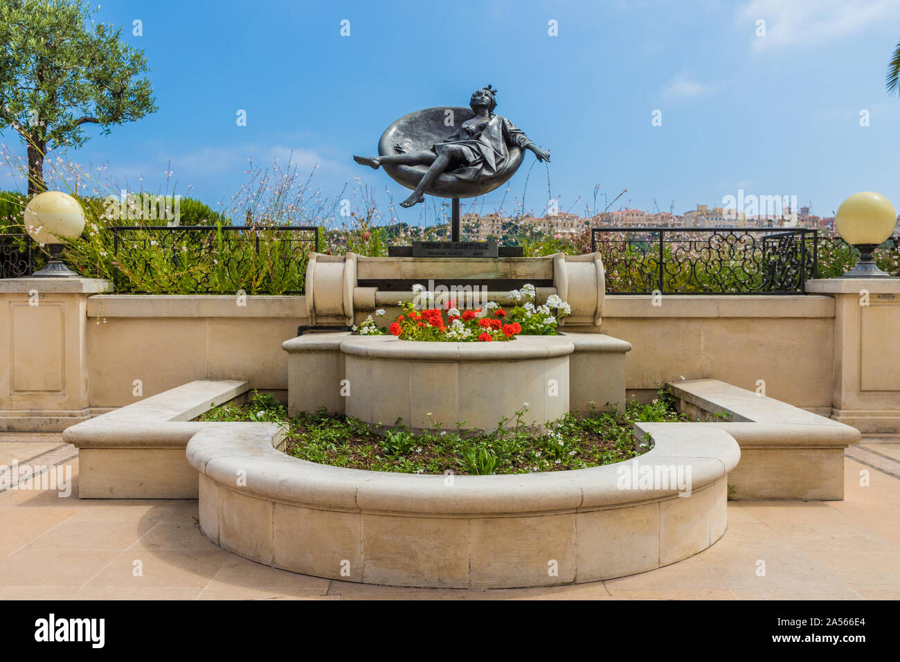 Una vista a Monte Carlo nel Principato di Monaco Foto Stock