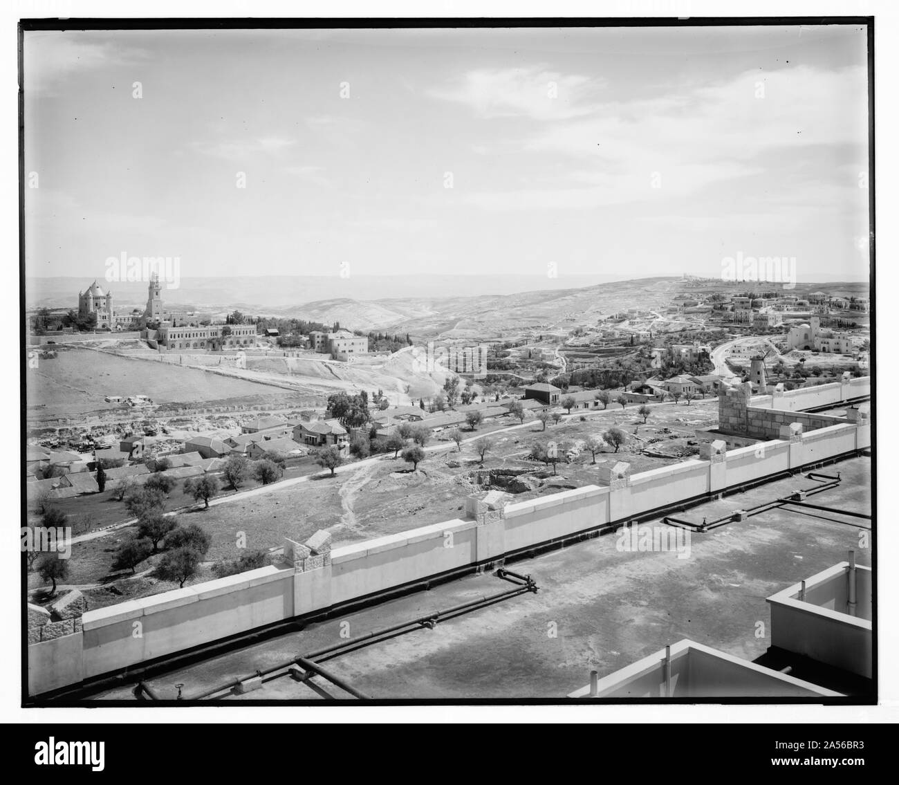 Vista dall'Hotel King David, Gerusalemme, 1938 Foto Stock