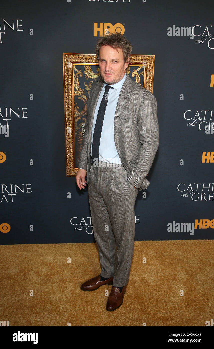 Ottobre 18, 2019, Westwood, CA, Stati Uniti d'America: 17 Ottobre 2019 - Westwood, California - Jason Clarke. Del HBO Serie Limitata ''Caterina la Grande " Los Angeles Premiere detenute al museo del martello. Photo credit: Faye Sadou/AdMedia (credito Immagine: © Faye Sadou/AdMedia via ZUMA filo) Foto Stock