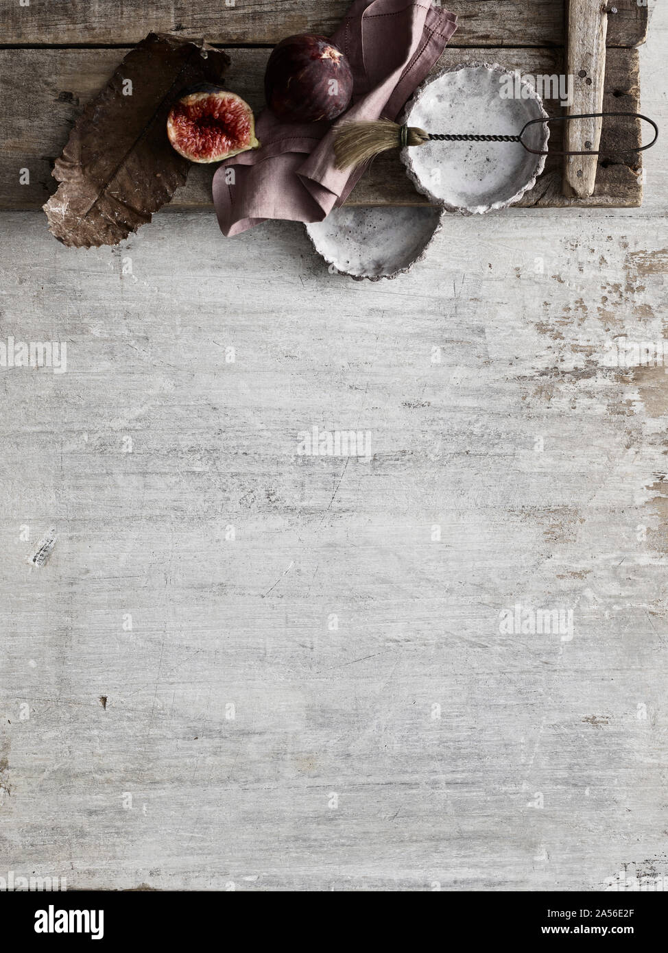 Fichi e lattine tartlet Foto Stock
