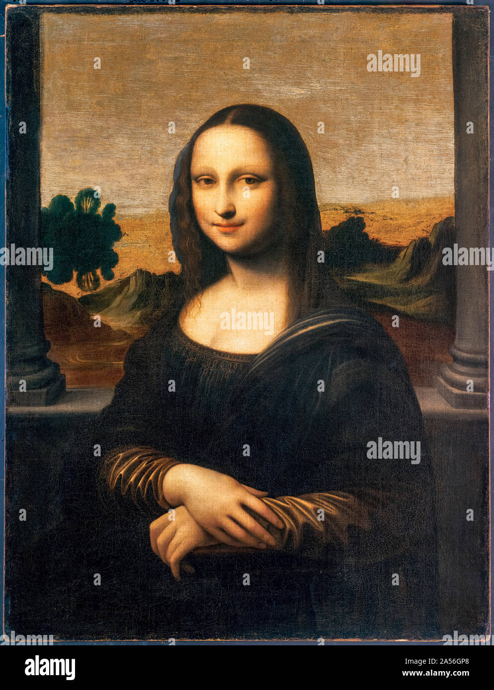 Leonardo Da Vinci, Isleworth Mona Lisa, ritratto dipinto, 1503-1516 Foto Stock