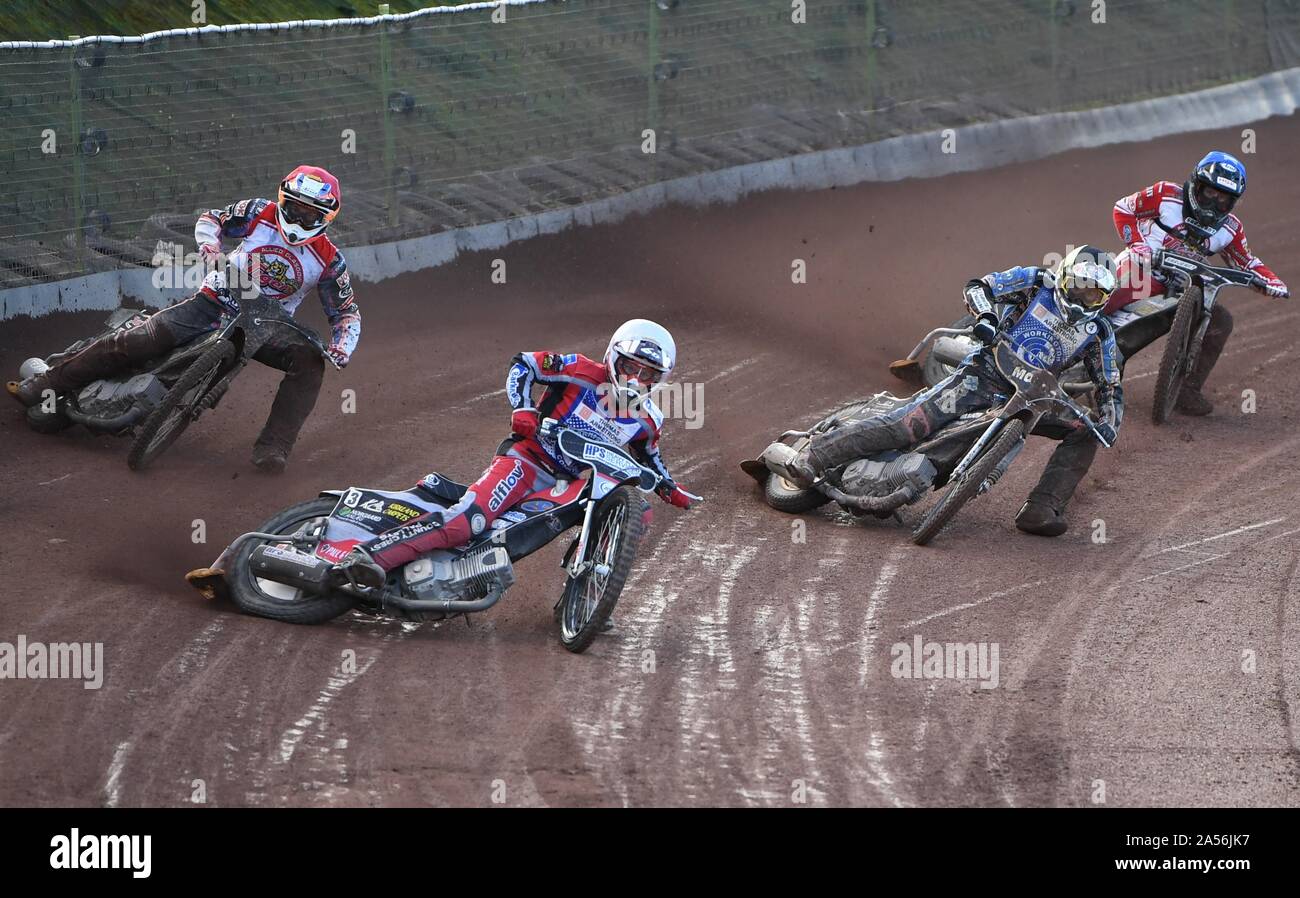 Nicolai Klint - Workington Comete - conduce un serrato pack in calore 10. Foto Stock