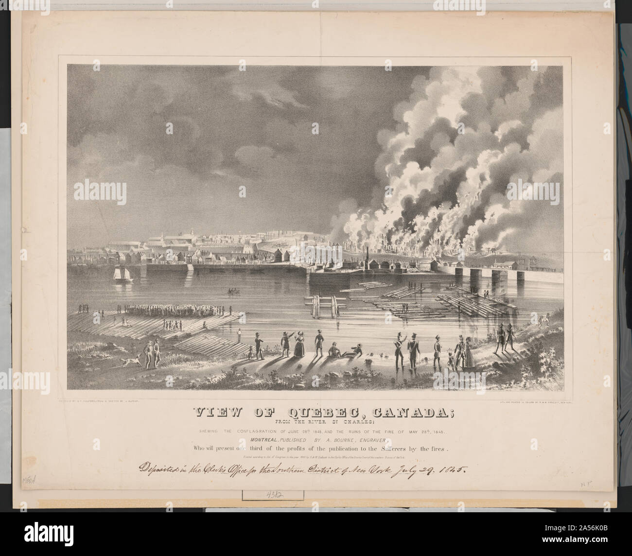 Vista del Quebec, Canada Foto Stock