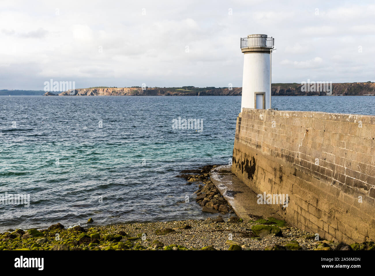 Camaret-sur-Mer, Francia. Faro del Sillon Foto Stock