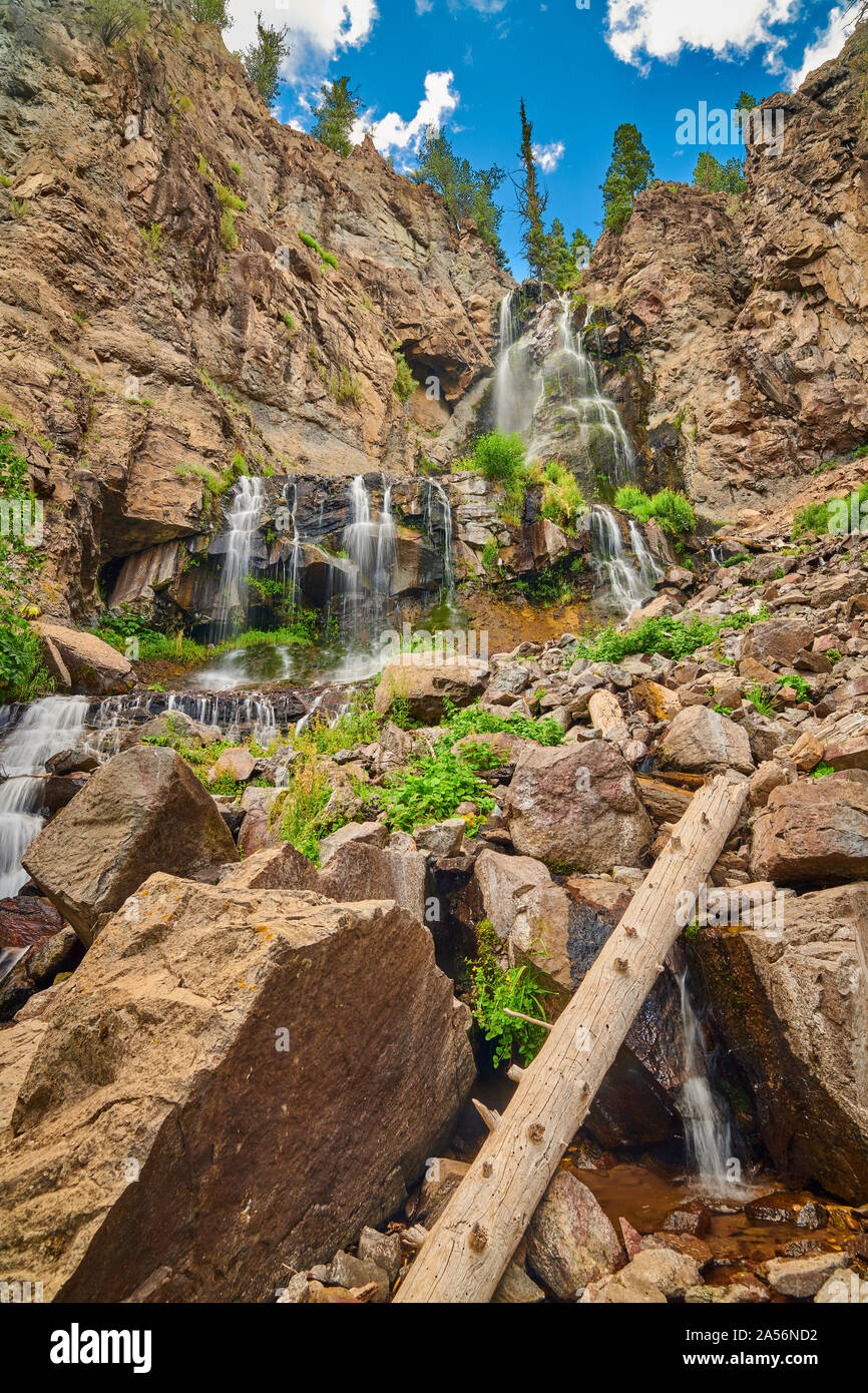 Silver Falls vicino a Pagosa Springs Colorado. Foto Stock