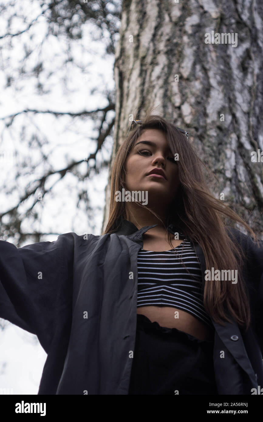 Vicky, ritratto, modello femminile, 2018 Foto Stock