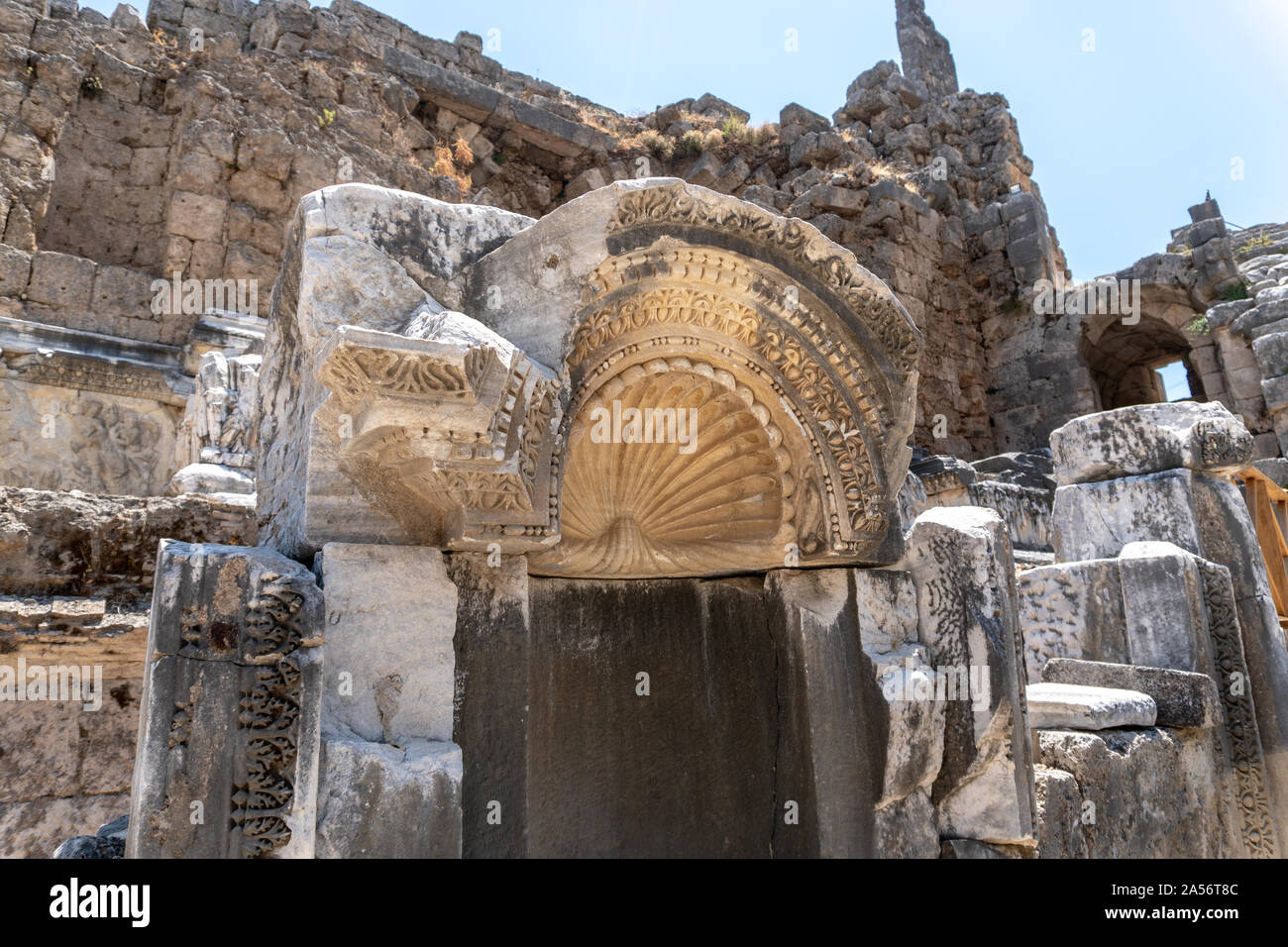 Perge Antalya Turchia Foto Stock