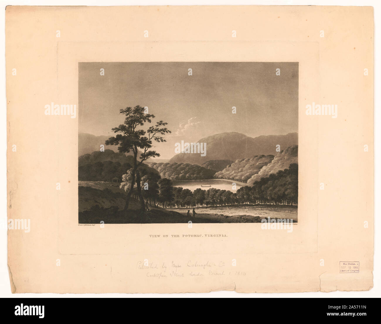 Vista sul Potomac, Virginia Foto Stock