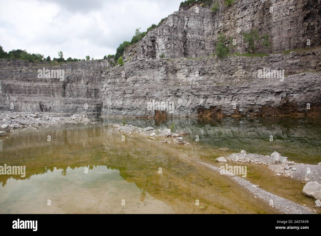 Vulcan Materiali Azienda cava di calcare Tuscumbia, Alabama Foto Stock