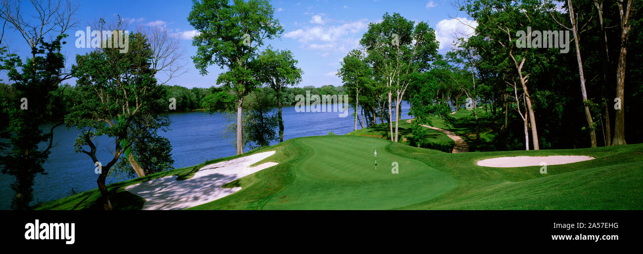 Campo da golf al Riverside, Fiume Creek Club, Leesburg, la contea del lago, Virginia, Stati Uniti d'America Foto Stock
