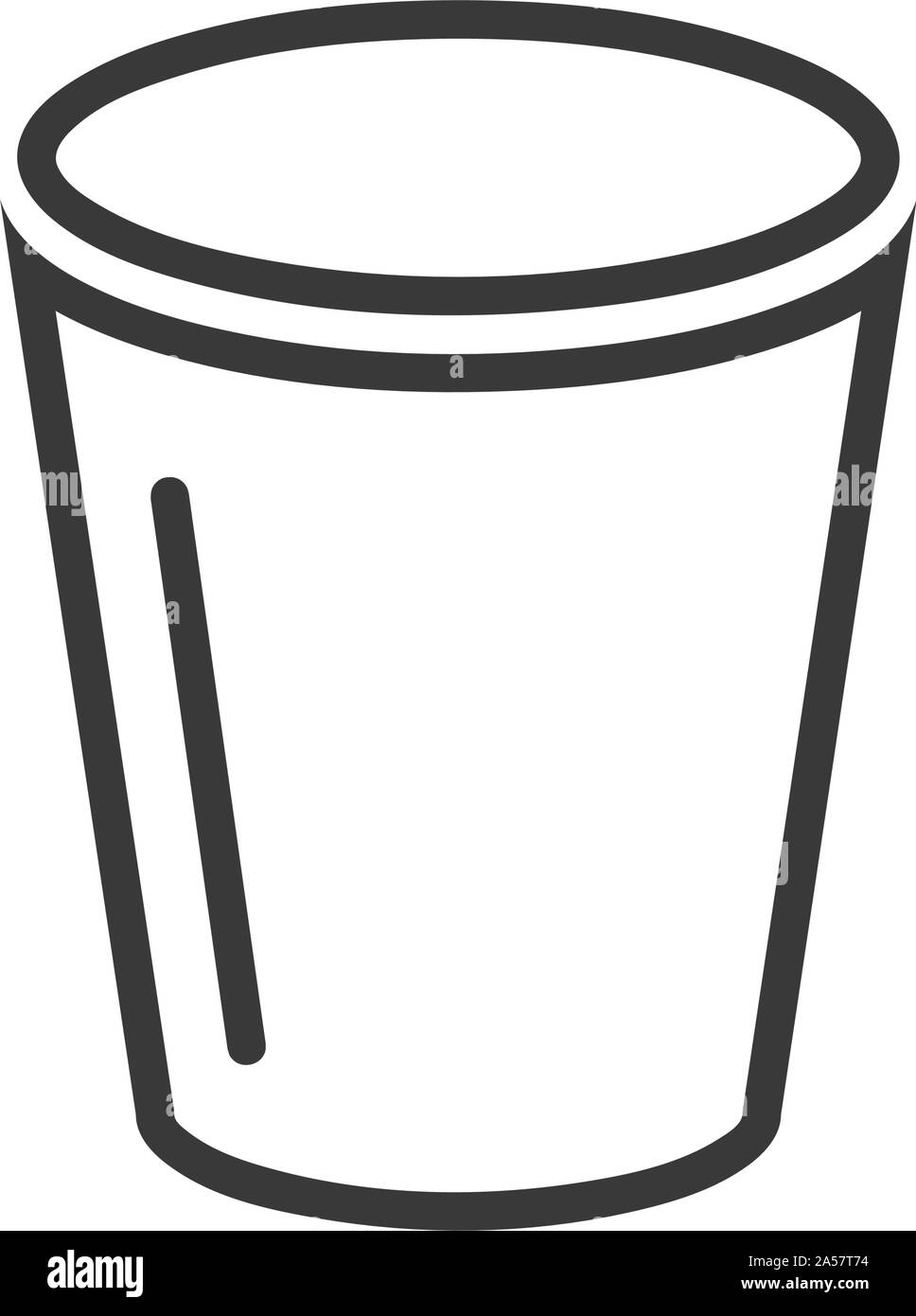 Nel cestino o lo scomparto icona simbolo nel vettore Illustrazione Vettoriale