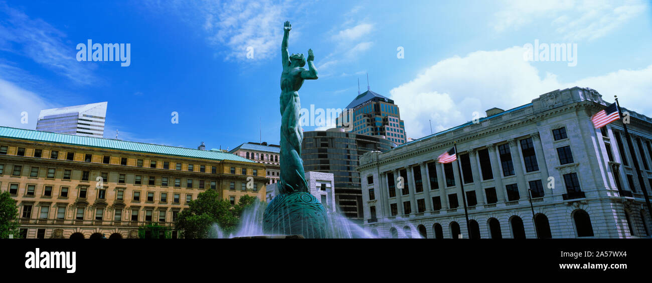 Fontana della vita eterna, Cleveland, Ohio, Stati Uniti d'America Foto Stock