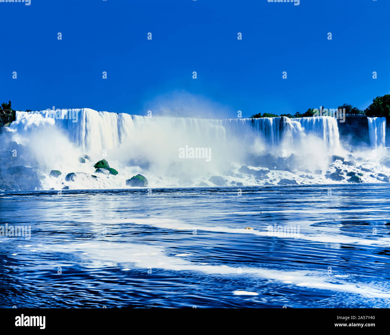 American Falls, Fiume Niagara, nello Stato di New York, Stati Uniti d'America Foto Stock