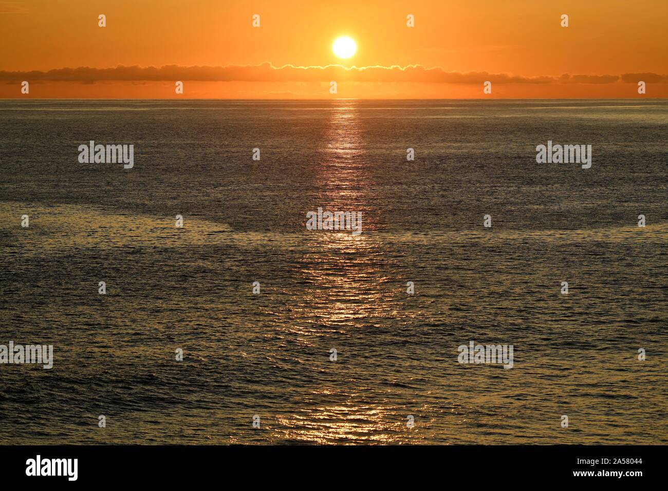 Sunrise, Porto Moniz, Isola di Madeira, Portogallo Foto Stock