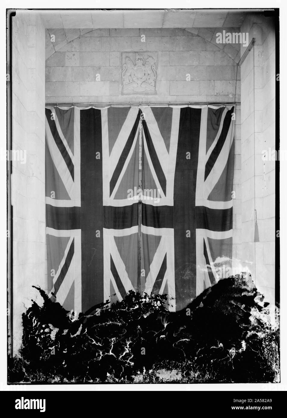 Cimitero di guerra cerimonia Foto Stock