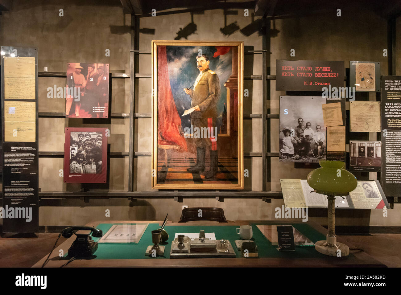 Stalin. Occupazione sovietica Exhibition Hall, Museo della Georgia (Georgian National Museum). Tbilisi, Georgia. Caucaso Foto Stock