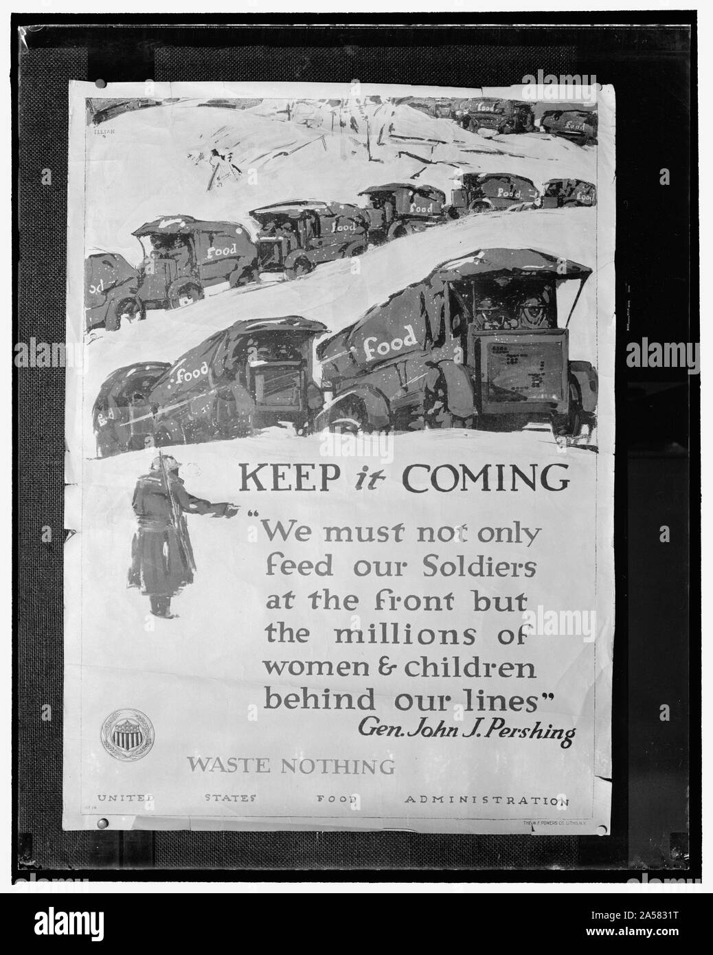 Manifesti di guerra Foto Stock