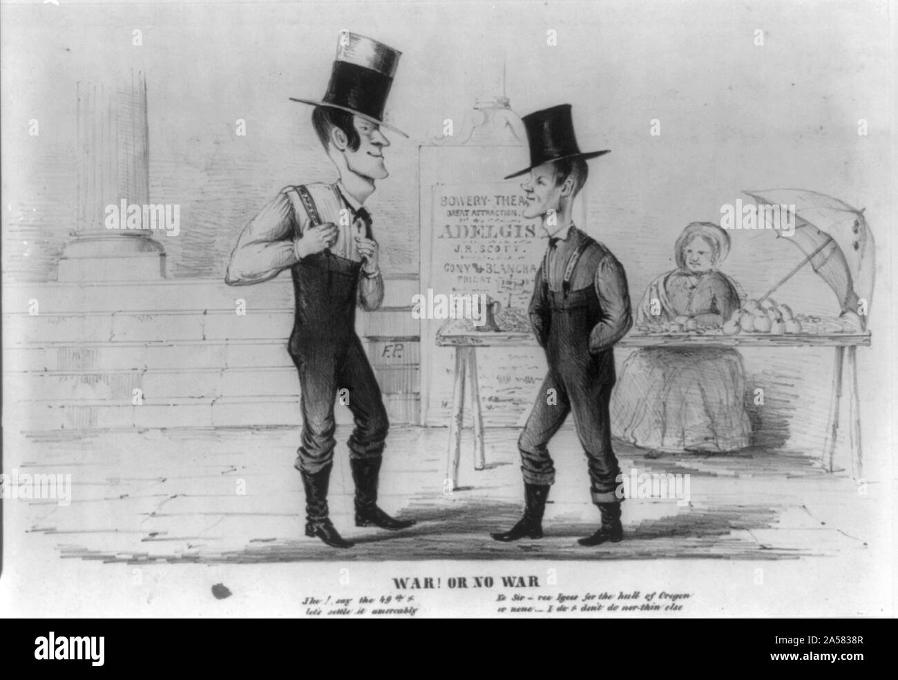 La guerra! O nessuna guerra Foto Stock