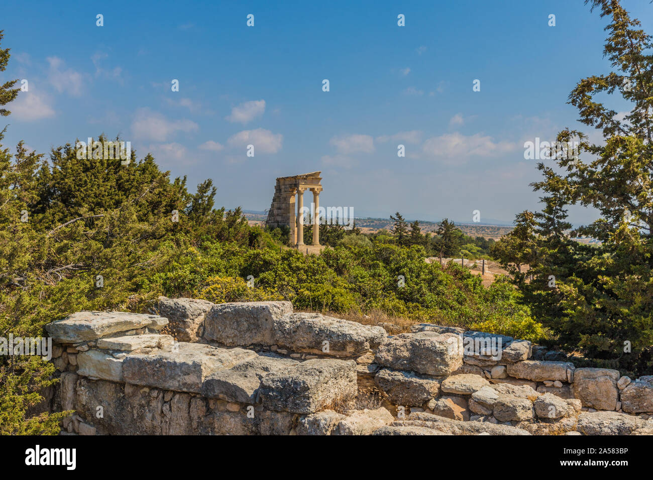 Una tipica vista in Limassol in Cipro Foto Stock