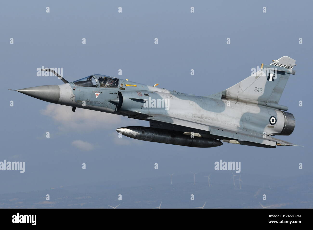 Il GRECO AIR FORCE MIRAGE 2000 velivoli di 114 Ala. Foto Stock