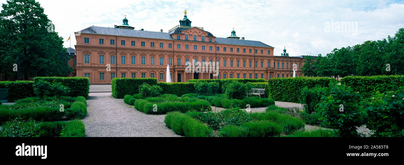 Giardino di Rastatt palazzo residenziale, Rastatt, Baden-Wurttember, Germania Foto Stock