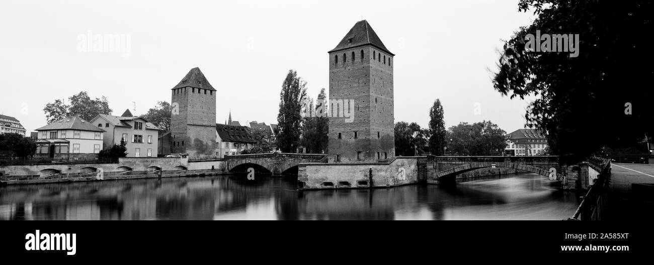 Ponts Couverts bridge a Strasburgo, Bas-Rhin, Francia Foto Stock