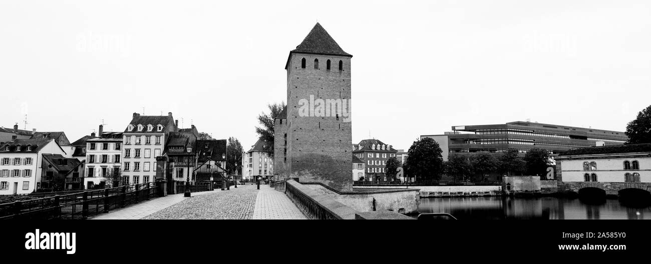 Ponts Couverts bridge a Strasburgo, Bas-Rhin, Francia Foto Stock