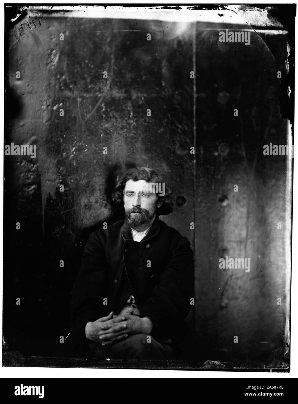 Washington Navy Yard, D.C. L uomo non identificato, arrestato perché sospettato di essere un cospiratore (è stata erroneamente preso per il Dottor Samuel A. Mudd, che aveva un fronte calvo Foto Stock