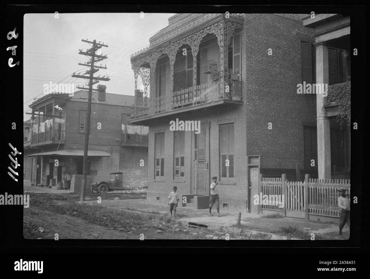 Casa a 2 piani, New Orleans Foto Stock
