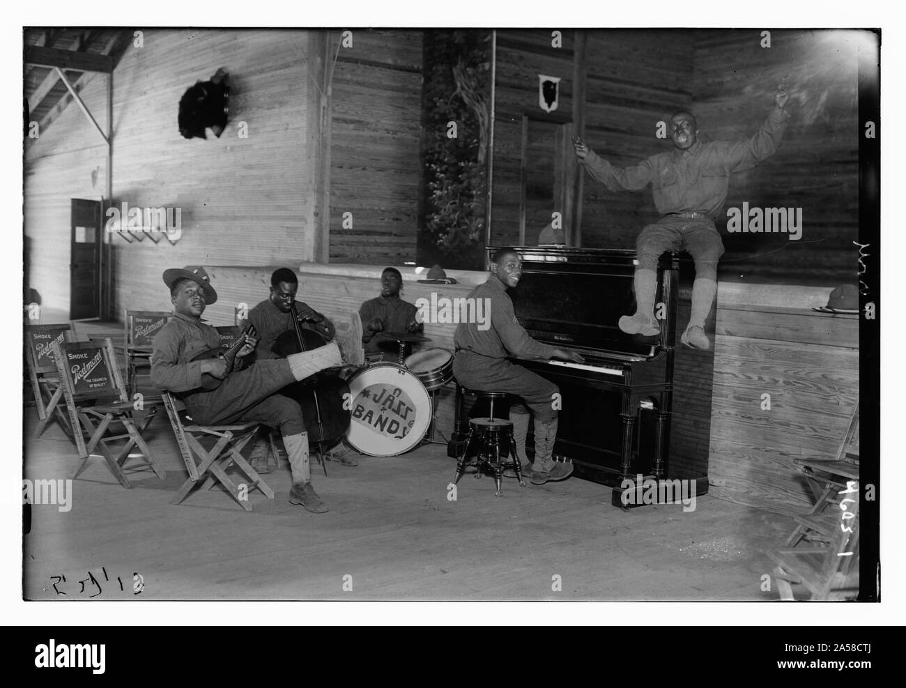 US Army Jazz Band, Camp Upton Foto Stock