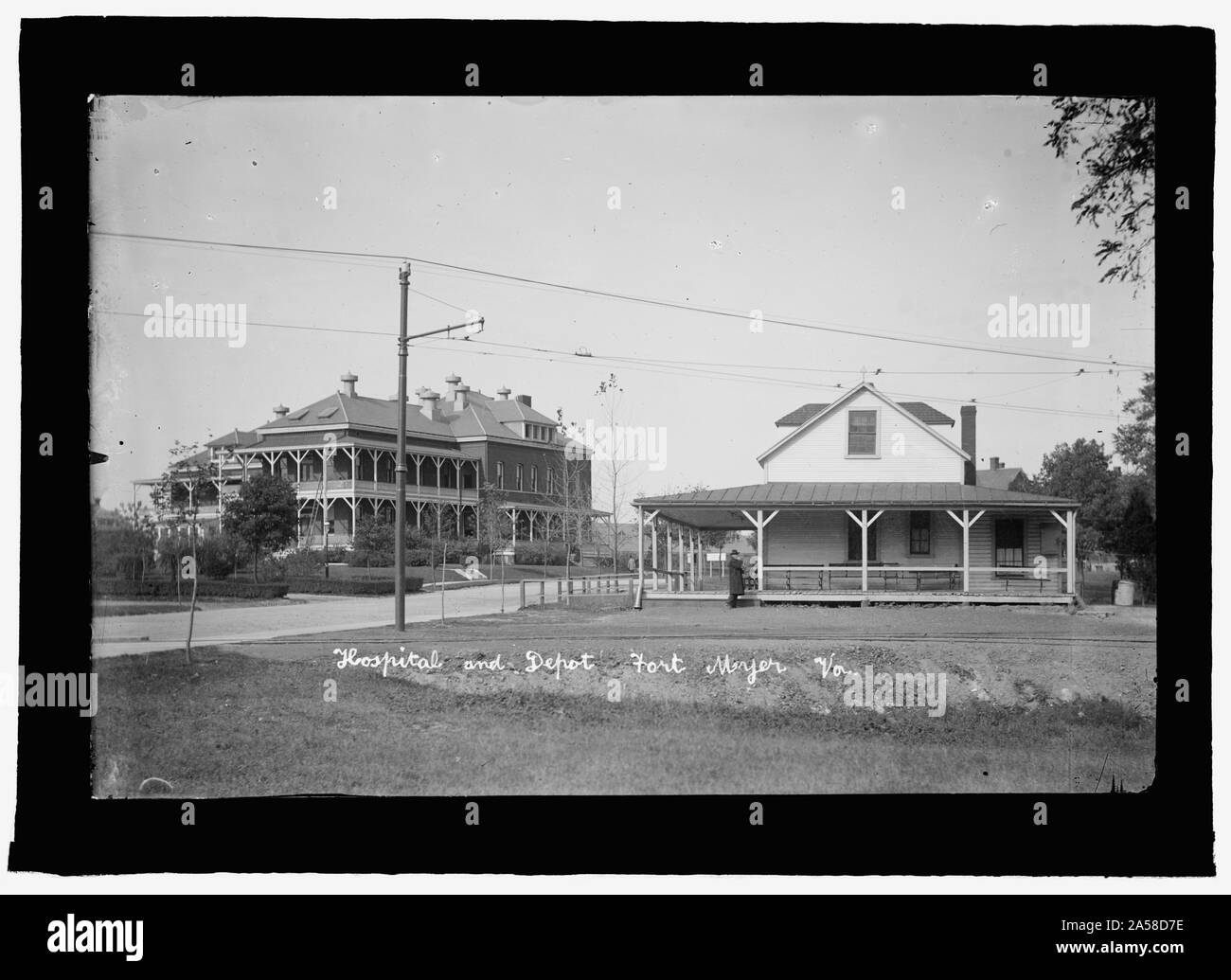 Stati Uniti Army hospital & depot, Fort Myer, Virginia, c. 1914 Foto Stock