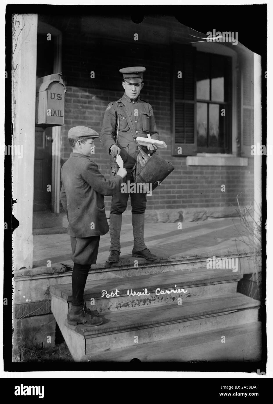 Stati Uniti Esercito post gestori di posta Foto Stock